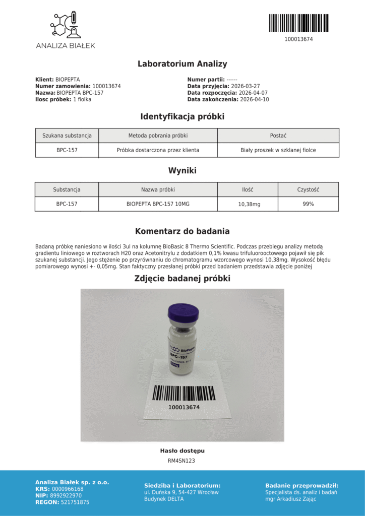 bpc 157 badanie