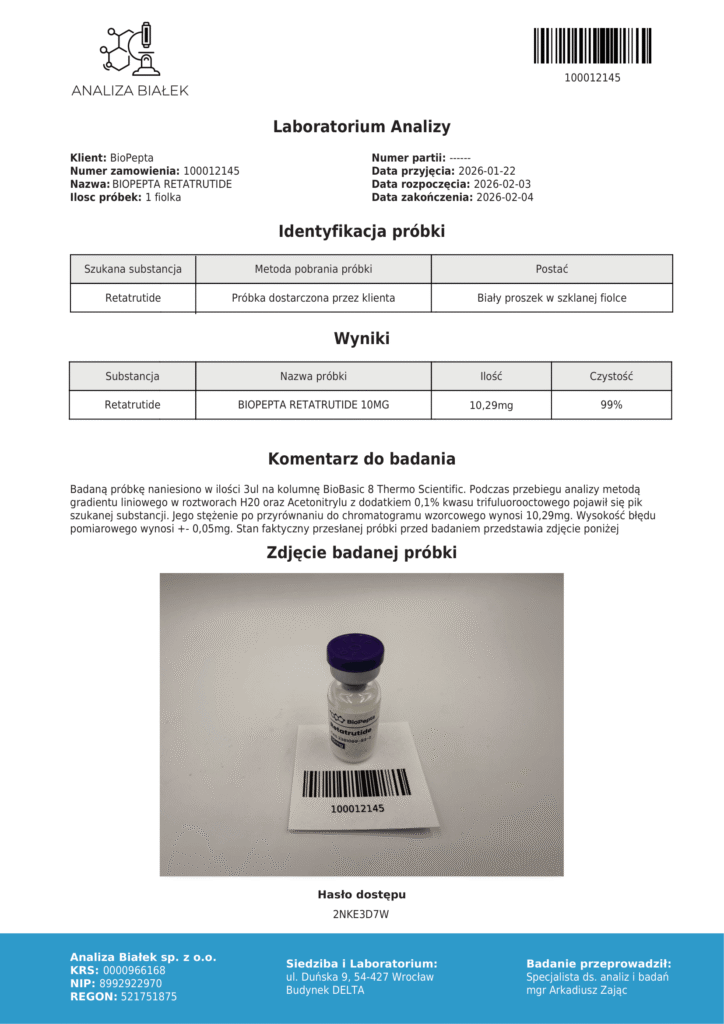 Retatrutide 10mg badanie 1