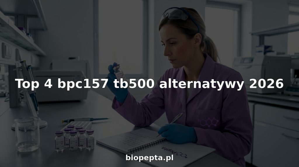 Pracownik laboratorium naukowego przeprowadza analizę próbek peptydów.